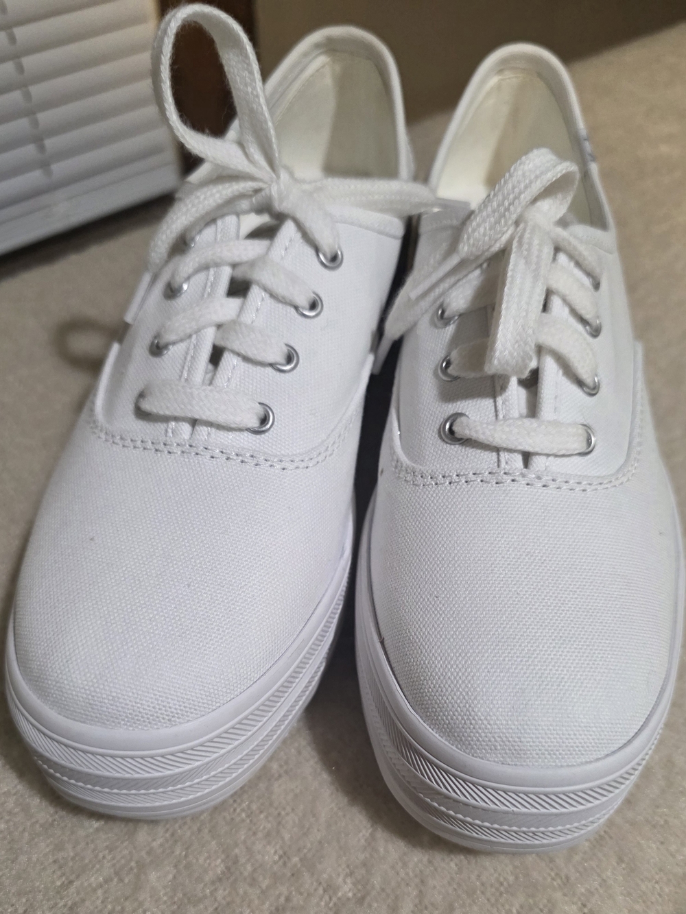 Keds Triple Decker Canvas Platform Sneaker in White
